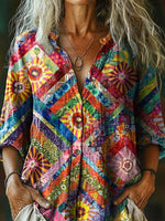 Special Multicolor Long Sleeve Top