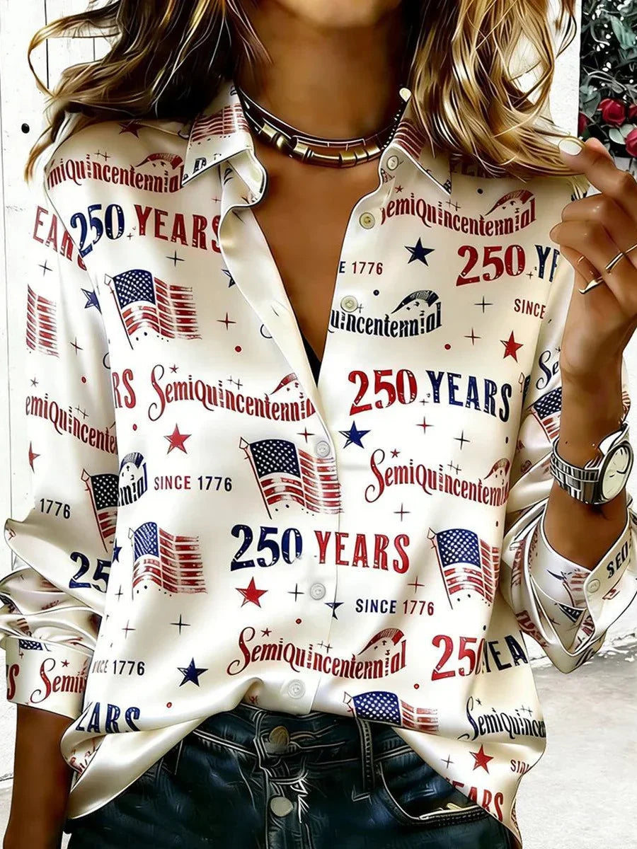 Special Long Sleeve Satin Shirt