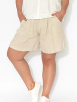Casual Solid Color with Pockets Sashes Shorts