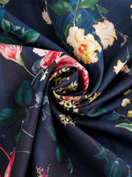 Floral Print Collared Buttons Long Sleeves Blouse