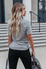 WEEKENDER Print Round Neck Short Sleeves T-shirt