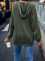Plain Loose Hoodie Casual Sweatshirt