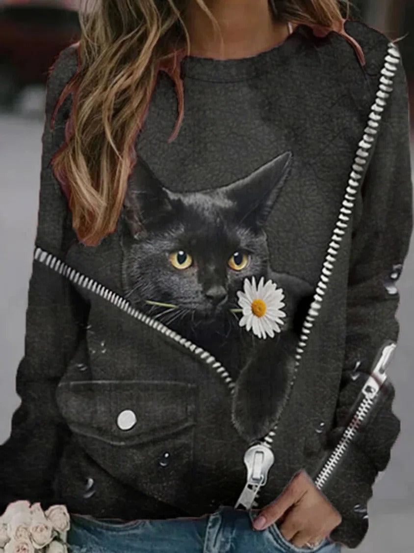 Animal Print Long Sleeve shirt