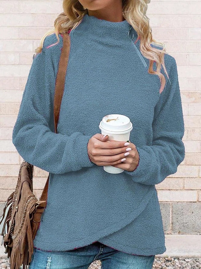 Casual Half Turtleneck Sweatshirt