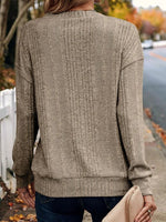 V Neck Plain Casual Shirt