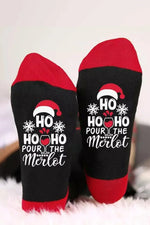 Christmas Cartoon Letters Unisex Mid-calf Socks
