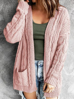 Plain Long Sleeve Comfy Casual Cardigan