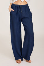 Women's Solid Color with Pockets Summer Wide Leg Pants