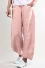 Women's Solid Color with Pockets Summer Loose Pants