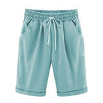 Plain with Pockets Sashes Holiday Loose Shorts (9 Colors)