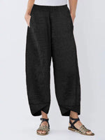 Women's Solid Color with Pockets Casual Loose Pants