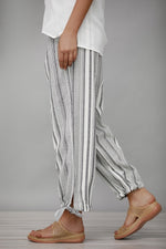 Women's Stripe with Pockets Casual Loose Pants