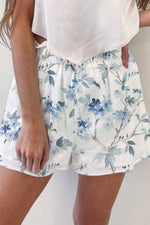 Floral Print with Pockets Loose Shorts