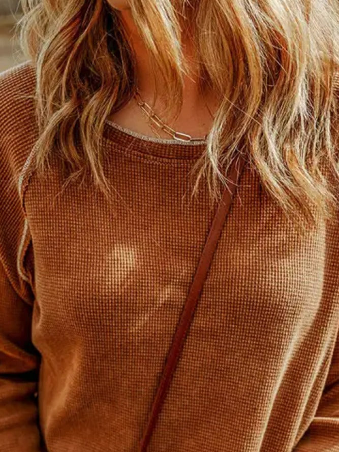 Plain Crew Neck Casual T-Shirt