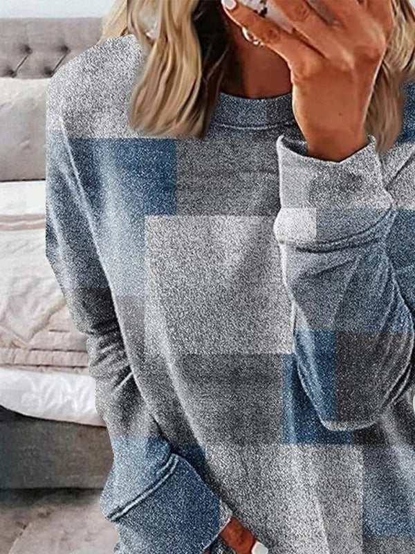 Abstract Graphic Daily Crew Neck Casual Loose Long Sleeve Sweatshirt