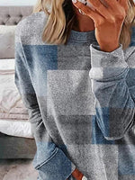Abstract Graphic Daily Crew Neck Casual Loose Long Sleeve Sweatshirt