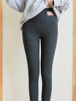 Solid Color Loose Casual Warm Leggings