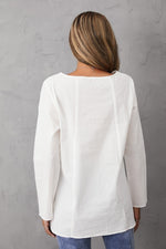 Women's Round Neck Animal Print Long Sleeves Blouse