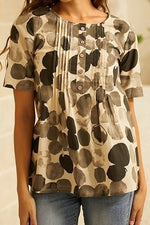 Tie-dye Vintage Round Neck Short Sleeves T-shirt