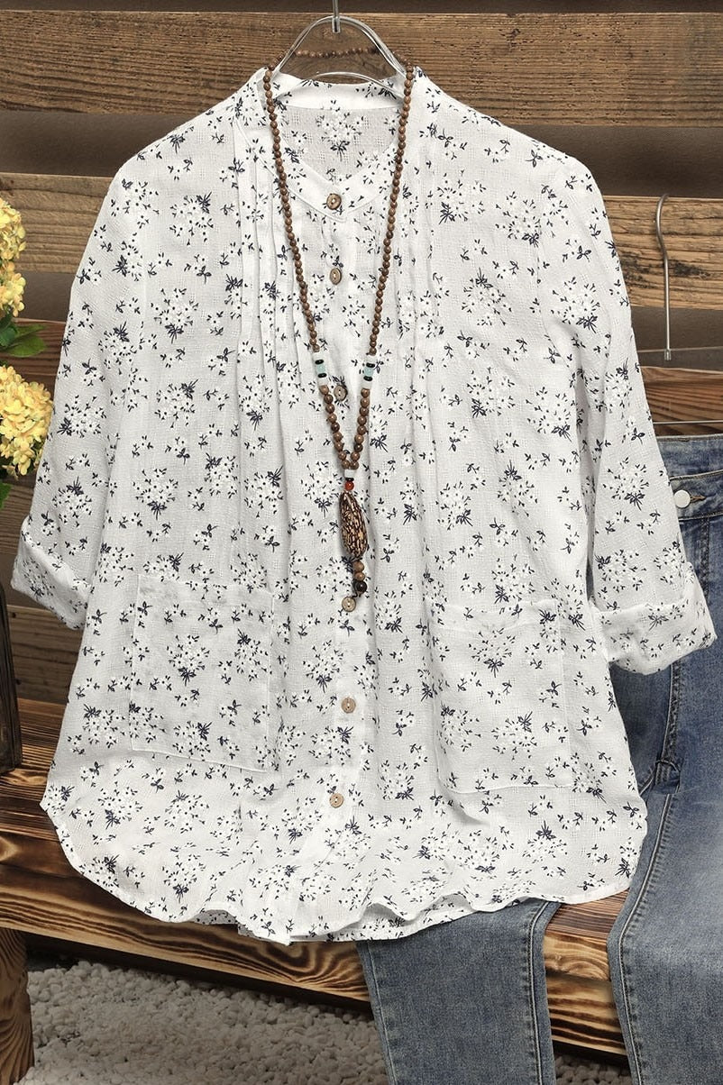 Women's Floral Regular Print Long Sleeves Blouse