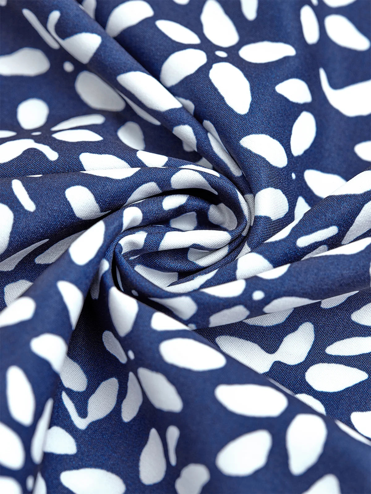 Floral V Neck Three Quarter Sleeve Blouse
