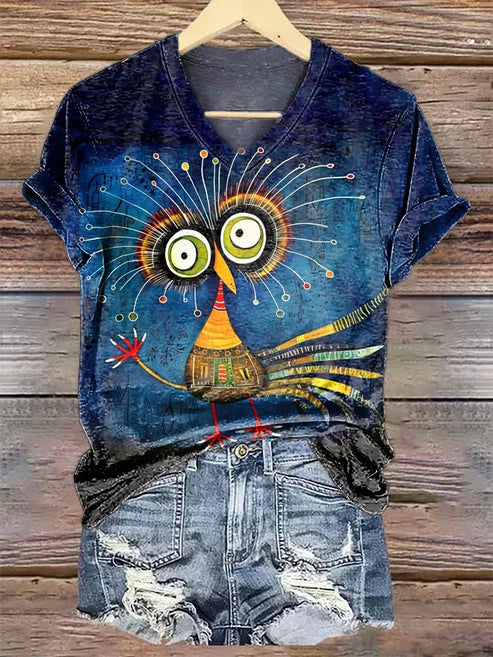 Casual Vintage InspiredCrew Neck Short?Sleeve Everyday T?Shirt