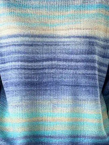 Casual Simple Striped Crew Neck Long Sleeve Sweatshirt