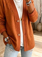 Women Spring/Fall Outerwear Casual Printing Abstract Long Sleeve Jacket