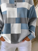 Casual Abstract Crew Neck Long Sleeve Sweatshirt