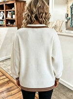 Casual Lapel Collar Oversized Zip Up Sweater