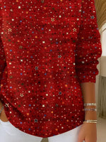 Women Star Long Sleeve Comfy Casual Printing Sweater