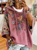 Casual Hoodie Floral Hoodie Printing