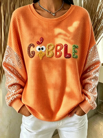 Cozy Printing Casual Turkey Sweatshirt
