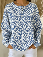 Women Loose Others Geometric Casual Sweatshirt