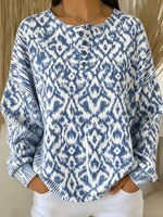 Women Loose Others Geometric Casual Sweatshirt