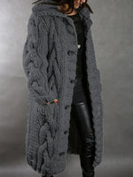 CARDIGAN CHUNKY OVERSIZED STYLE LONG COAT