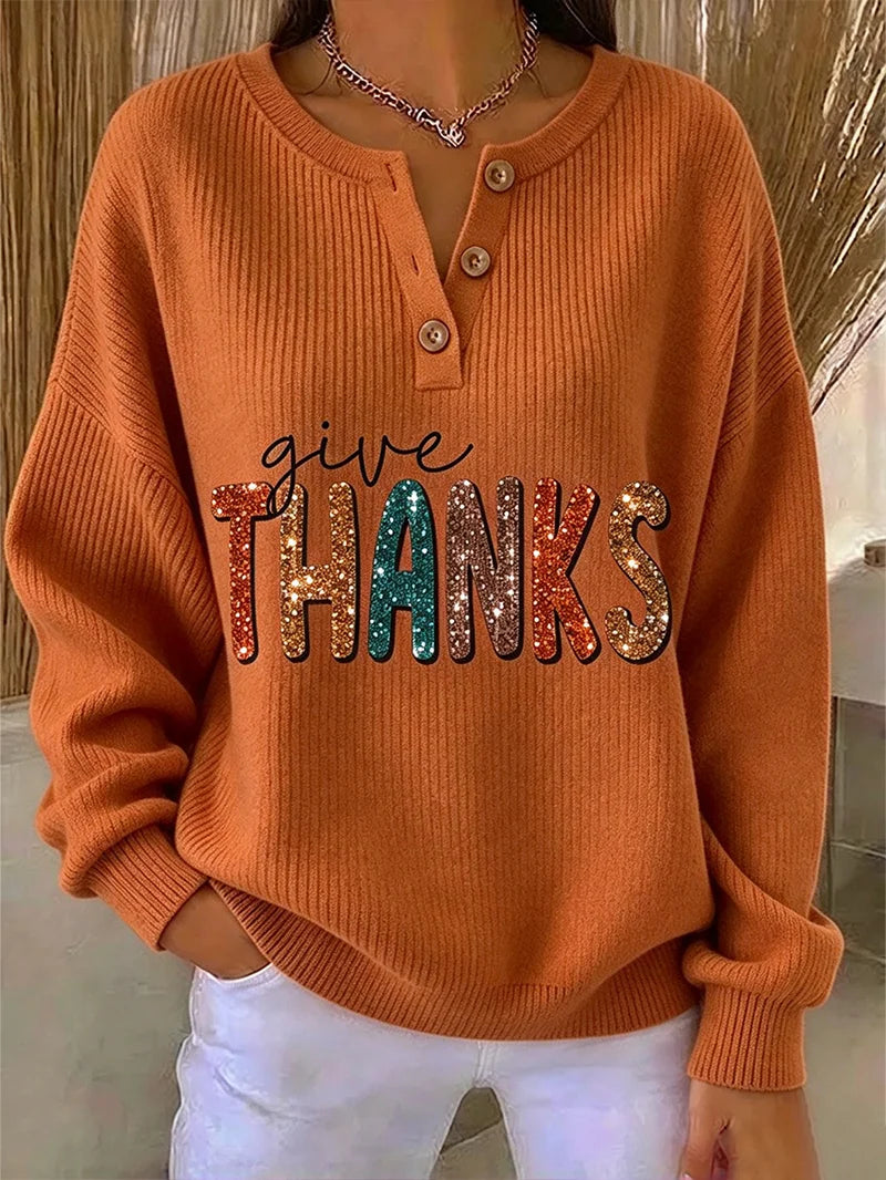 Vintage Festival Henley Collar Long Sleeve Sweatshirt