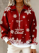 Women Casual Christmas Classic Designed Printed Sweatshirt