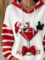 Casual Striped Hoodie Long Sleeve Hoodie