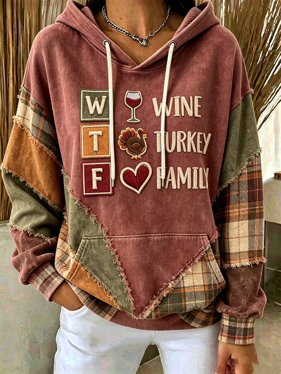 Casual Turkey Hoodie Long Sleeve Hoodie