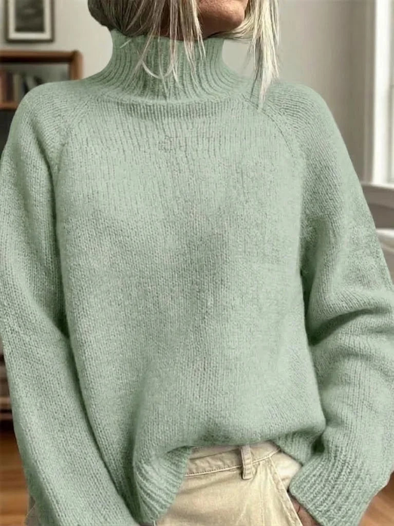 Women Plain Long Sleeve Comfy Vintage Printing Sweater