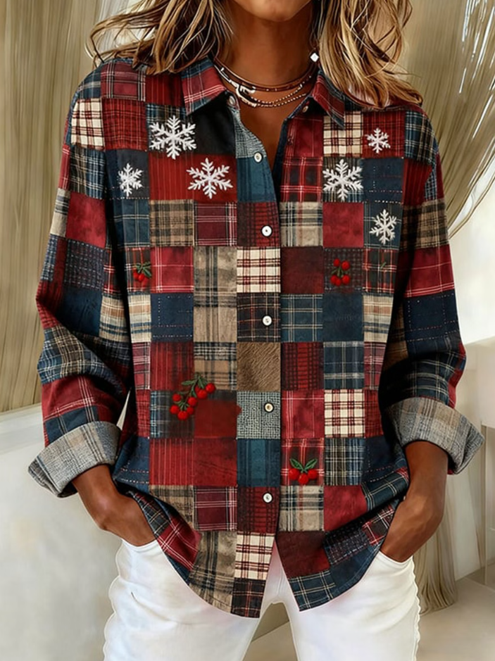 Women's Christmas Plaid Classic Shirt