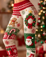 Women Santa Claus Vintage All Season Long Leggings