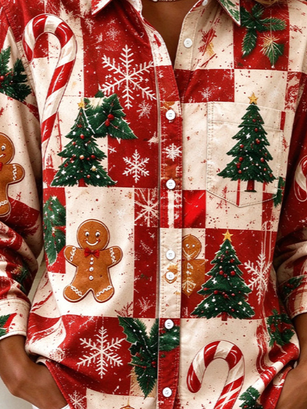 Women's Fun Playful Christmas Shirt