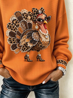 Casual Leopard Hoodie Long Sleeve Hoodie