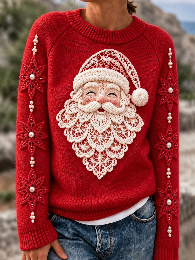 Women's Cozy Santa Claus Festive tops