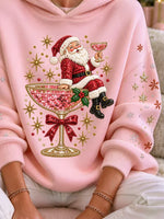 Casual Santa Claus Hoodie Long Sleeve Hoodie