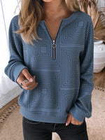 Casual Geometric Modern Abstract Crew Neck Long Sleeve Sweatshirt