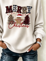 Vintage Festive Christmas Cozy Crew Neck Long Sleeve Sweatshirt