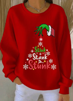 Women Christmas Funny Crew Neck Sweatshirt